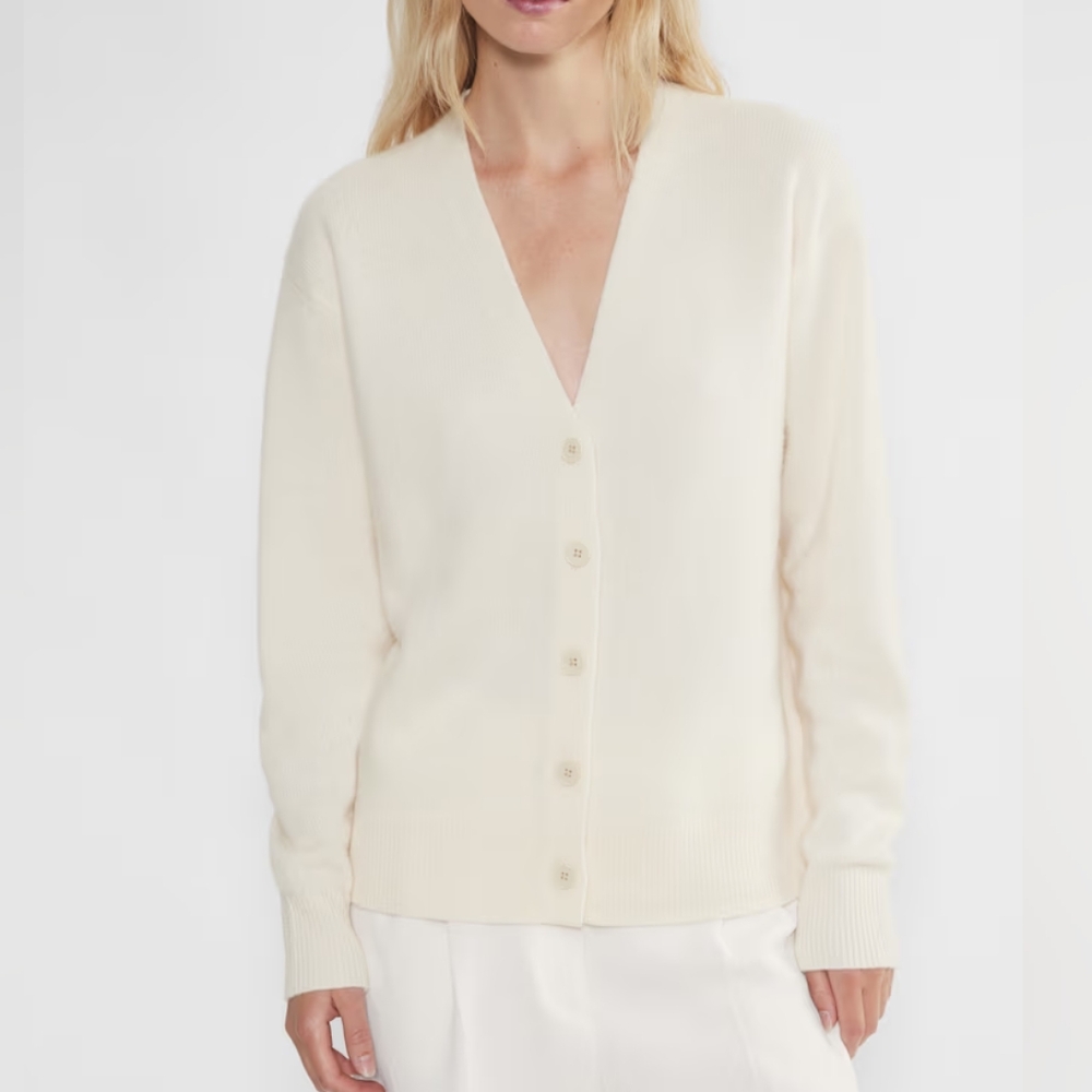 Aritzia Cashmere Relaxed V-neck Cardigan XXS